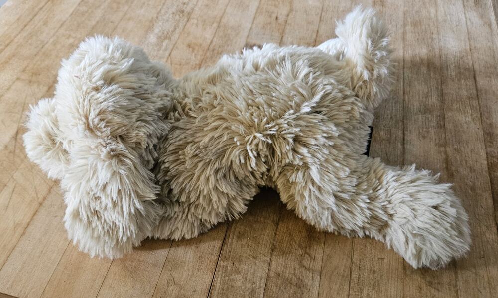 FAO Schwarz Doodle Dog Plush Tan Small Stuffed Animal 2024 Soft CUTE Puppy 15”